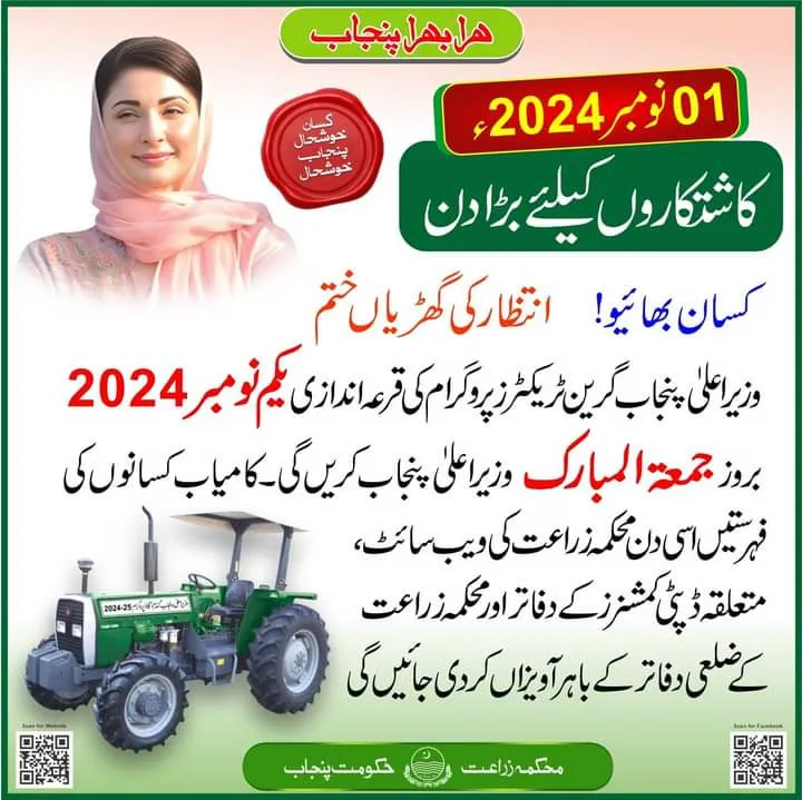 Green Tractor Scheme Draw Result 2024 Winners List