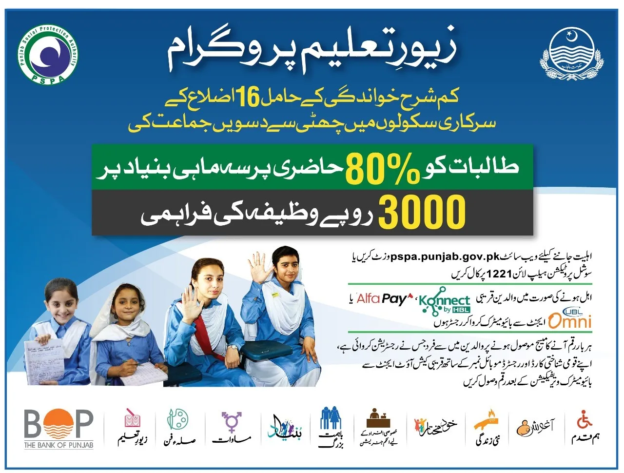 Punjab Zewar-e-Taleem Scheme Online Registration