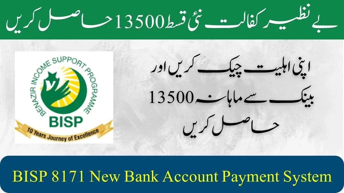 BISP 8171 New Bank Account Payment System