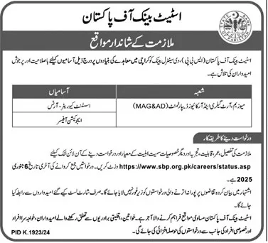State Bank of Pakistan SBP Jobs